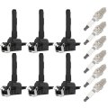 Ignition Coil Coils Iridium Spark Plugs Uf285 A 6 For Kia Optima 4l 2001-2006 Magentis 2 Hyundai Sonata 2 1999-2005 Santa Fe 2