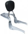 Studded Detachable Sissy Bar W Backrest Luggage Rack For 00 Yamaha V-star 1100