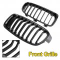 Topteng Gloss Black Pair Front Kidney Chrome Diamond Grille Grills Fit For Bmw F30 328i 335i 2012-2016