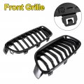 Topteng Gloss Black Pair Front Kidney Chrome Diamond Grille Grills Fit For Bmw F30 328i 335i 2012-2016
