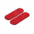 Uxcell 4pcs Red Reflective Safety Warning Self-adhesive Tape Sticker 12 X 4cm For Car