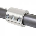 Kuafu 1pcs Split Collar Tube Clamp For 1-3 4 O D Bolt On Bumpers Spare Tire Carriers Roof Racks Light Bar Harness Bars Roll