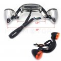Httmt Mt444-001- Domestic Bullet Rear Light Bar Compatible With 10-later Street Glide W Orig Turn Signal Amber