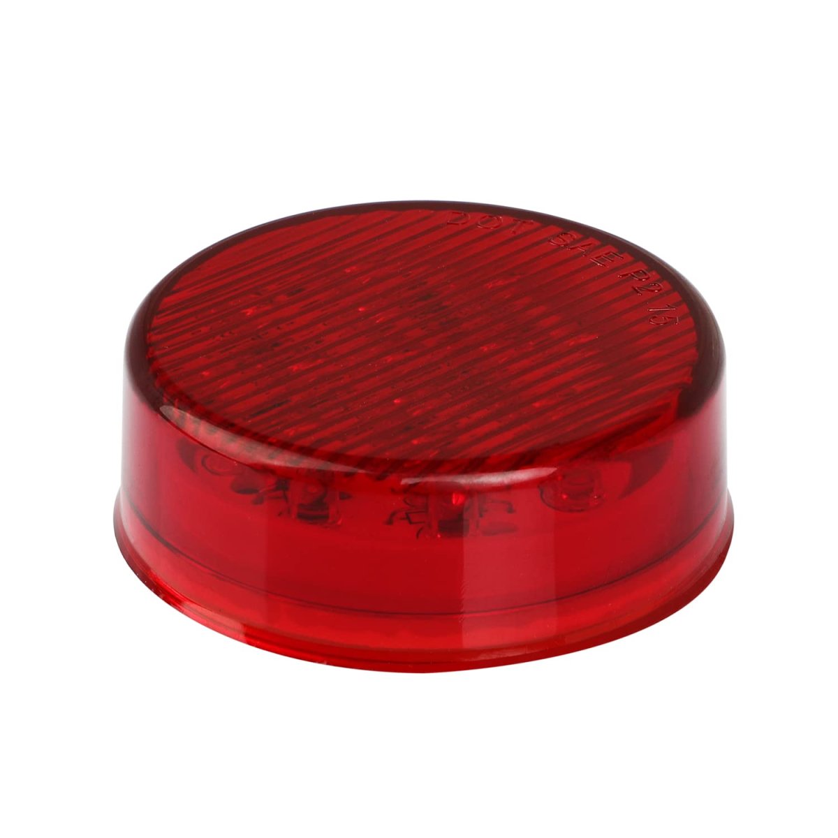 4 Pack 2 5 In 13 Led Round Side Marker Clearance Lights Red Waterproof Trailer Lamp For Truck Rv Atv Van And Heavy Duty Vehicle