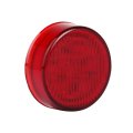 4 Pack 2 5 In 13 Led Round Side Marker Clearance Lights Red Waterproof Trailer Lamp For Truck Rv Atv Van And Heavy Duty Vehicle