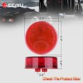 4 Pack 2 5 In 13 Led Round Side Marker Clearance Lights Red Waterproof Trailer Lamp For Truck Rv Atv Van And Heavy Duty Vehicle
