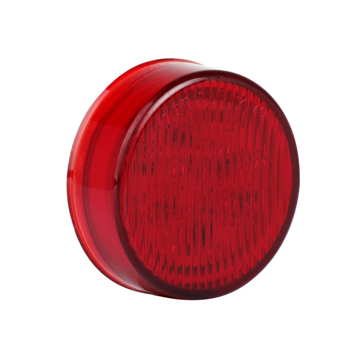 4 Pack 2 5 In 13 Led Round Side Marker Clearance Lights Red Waterproof Trailer Lamp For Truck Rv Atv Van And Heavy Duty Vehicle