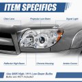 To2502164 Factory Style Projector Headlight Lamp Compatible With Toyota 4runner Sr5 Limited 2006-2009 Driver Left Side Chrome