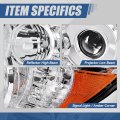 To2502164 Factory Style Projector Headlight Lamp Compatible With Toyota 4runner Sr5 Limited 2006-2009 Driver Left Side Chrome