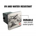 Tyrannosaurus Rex In Chinese Ink Painting Trex Tow Trailer Hitch Cover Plug Insert