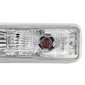 Kuafu Front Bumper Turn Signal Light Compatible With 1995-1997 Lexus Ls400 Fog Lamps Assembly Halogen Clear Lens Left Right