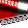 Eparts 26 Red White Led Rear 3rd Third Tail Brake High Mount Cargo Light Clear Lens Compatible With1988 2000 Chevy Gmc C K 1500 