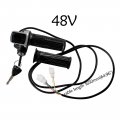 Tdpro Universal 48v Twist Throttle Grips W Electric Key Lock Power Indicator For E Bike Go Kart Atv