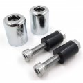 Smt-compatible With 94-03 Kawasaki Zx9 Zx9r 99-00 Zrx1100 Chrome Weight Bar Ends Sliders Rubber B0788rc4rn