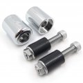 Smt-compatible With 94-03 Kawasaki Zx9 Zx9r 99-00 Zrx1100 Chrome Weight Bar Ends Sliders Rubber B0788rc4rn