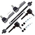 6pc Set Front Suspension Kit Fit 1995-1998 For Nissan 200sx 1995-2006 Sentra Inner Outer Tie Rod End Sway Bar Link