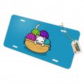 Graphics More Cat In Yarn Basket Novelty Metal Vanity Tag License Plate