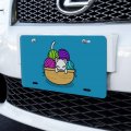 Graphics More Cat In Yarn Basket Novelty Metal Vanity Tag License Plate