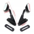 Httmt Mt252-015- Diamond Shape Rearview Mirrors For Suzuki Yamaha Kawasaki Bike Black New