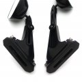 Httmt Mt252-015- Diamond Shape Rearview Mirrors Compatible With Suzuki Yamaha Kawasaki Bike Black New