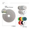 Shdiatool 4 Inch Diamond Polishing Pads Wet Set Of 8pcs Plus An Aluminum Backer For Marble Granite Stone 100mm