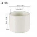 Uxcell 20mm Pvc Pipe Cap Fitting Slip Socket External End Caps 2 Pcs
