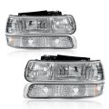 Headlights Assembly For Chevy Silverado 1500 2500 1999 2000 2001 2002 1500hd 2500hd 3500 01-02 Tahoe Suburban 00-06 Halogen 