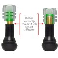 Official Jeep 4xe Glow In The Dark Tire Valve Caps Black Green Luminous Abs Plastic Stem Set Of 4 Universal Fit For Cars Trucks