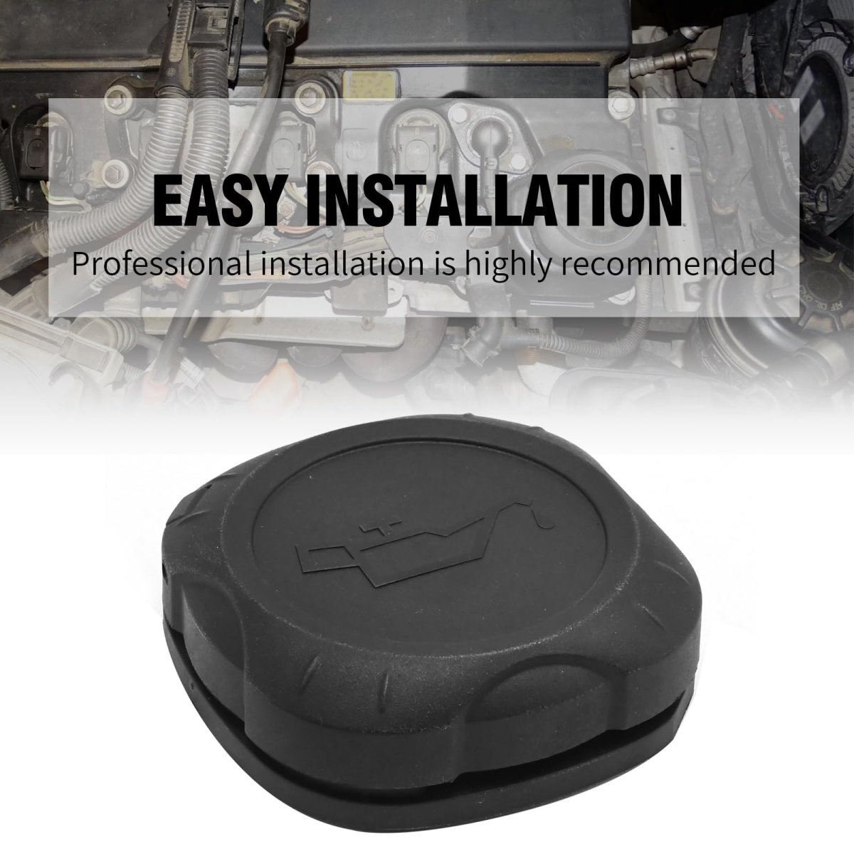 Hoypeyfiy Engine Oil Filler Cap 11127560482 Replacement For Bmw 128i 325i 328i 528i 535i 540i 545i 550i 650i 740i X3 X5 3 0si