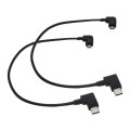 2-pack Otg Micro Usb Cable For Dji Mavic Pro Air Spark Rc Controller To Type-c 
