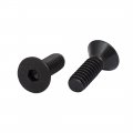 Uxcell 1 4-inch X 3 Grade 10 9 Countersunk Flat Head Hex Socket Cap Screw Black 25pcs