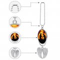 Silhouette Of Two Firemen Fighting A Huge Fire Burning Timber Car Pendant Rear View Mirror Hanging Accessories Interior