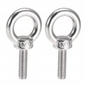 Uxcell Lifting Eye Bolt M8 X 25mm Male Thread 304 Stainless Steel For Hanging Pack Of 2