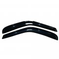 Ikon Motorsports Tape On External Window Visor For 1997-2003 Ford F150 F250 Slim Style Dark Smoke Tint Acrylic Shade Rain Sun 