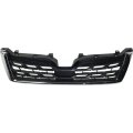 Front Grille Assembly For Subaru Forester 2017 2018 Textured Black Shell And Insert With Chrome Molding Plastic Su1200169 