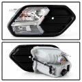Acanii For 2017-2019 Ford Escape Bumper Fog Light Driving Signal Lamp W Gloss Black Cover Assembly Passenger Side