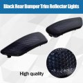 Culmkari Black Rear Bumper Trim Reflector Lights Fits For 2012-2018 Jeep Grand Cherokee 2012-2020 Dodge Journey 2013-2017