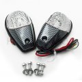 Universal Flush Mount Turn Signal Blinker Lights For Sportbikes Atv Scooter And Utv Clear Lens 12v Incandescent Pair 3 625 In 