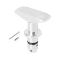 Car Oil Dipstick Pull Handle Aluminum Alloy 5mm Ford For Mustang Gt V8 Gt500 1999-2011 Silver Tone 