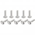Uxcell T-slot Bolts 20pcs M5x20mm Slot Drop-in Stud Sliding 304 Stainless Steel Shape Screws For T Track