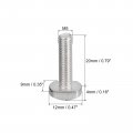 Uxcell T-slot Bolts 20pcs M5x20mm Slot Drop-in Stud Sliding 304 Stainless Steel Shape Screws For T Track