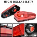 Sautvs Red Tail Lights Housing For Polaris Sportsman Rzr Ace 05-23 Rear Brake Stop Lamp Lense Cover 450 500 800 2005-2023