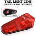 Sautvs Red Tail Lights Housing For Polaris Sportsman Rzr Ace 05-23 Rear Brake Stop Lamp Lense Cover 450 500 800 2005-2023