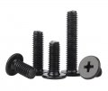 M5x14mm Cross Recess Wafer Head Machine Screws Cm Pancake With Type-h Recessed Stainless Steel Plating Blackening 20 Pieces
