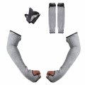 Arm Protection Sleeve Level 5 Safety Guard Anti-cutting Protective Burn-resistant Bite 18in With Thumb Hole Hook And Loop Tape 