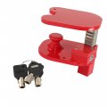 Labwork Steel Ball And Ring Hitch Lock Durable Secure Trailer Electro-plated Powder Coated Finish Red