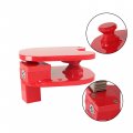 Labwork Steel Ball And Ring Hitch Lock Durable Secure Trailer Electro-plated Powder Coated Finish Red
