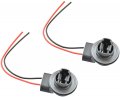 Michigan Motorsports 3156 T25 Bulb 2-wire Socket Turn Signal Reverse Fits Light Bulbs 3456 4156 3357 3457 