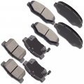 Aintier Automotive Replacement Brake Pads Front Rear Fit For Acura Ilx 2013-2015 For Honda Civic 2012-2015