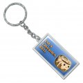 Graphics More Rectangle I M A Cinnamon Roll Kawaii Keychain In Chrome Plated Metal
